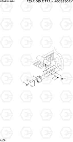 9100 REAR GEAR TRAIN ACCESSORY R290LC-9MH, Hyundai