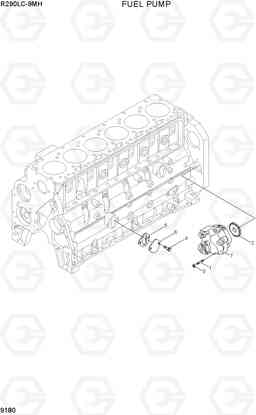 9180 FUEL PUMP R290LC-9MH, Hyundai