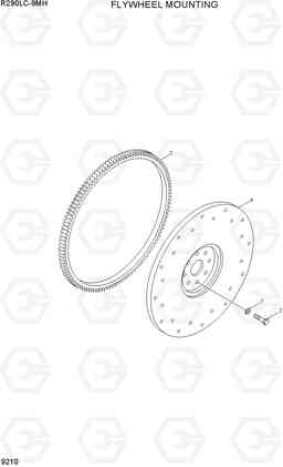 9210 FLYWHEEL MOUNTING R290LC-9MH, Hyundai