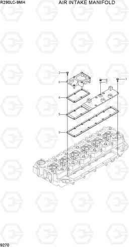 9270 AIR INTAKE MANIFOLD R290LC-9MH, Hyundai