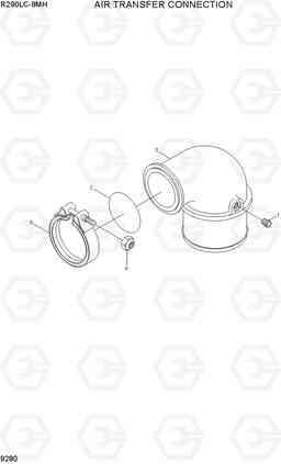 9280 AIR TRANSFER CONNECTION R290LC-9MH, Hyundai