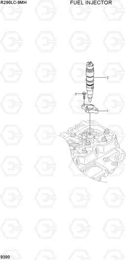 9390 FUEL INJECTOR R290LC-9MH, Hyundai