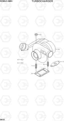 9410 TURBOCHARGER R290LC-9MH, Hyundai