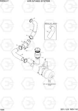 1030 AIR INTAKE SYSTEM R300LC-7, Hyundai