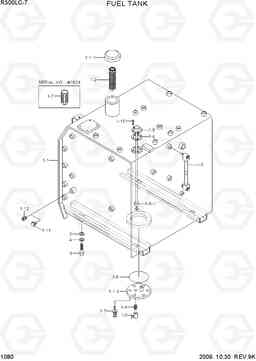 1080 FUEL TANK R300LC-7, Hyundai