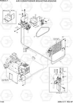 1120 AIR CONDITIONER MOUNTING-ENGINE R300LC-7, Hyundai