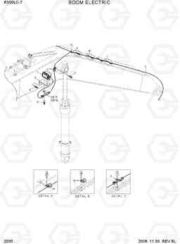 2030 BOOM ELECTRIC R300LC-7, Hyundai