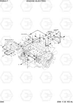 2040 ENGINE ELECTRIC R300LC-7, Hyundai