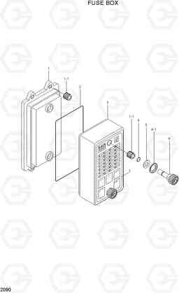 2090 FUSE BOX R300LC-7, Hyundai