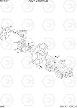 3010 PUMP MOUNTING R300LC-7, Hyundai