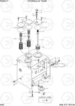 3020 HYDRAULIC TANK R300LC-7, Hyundai