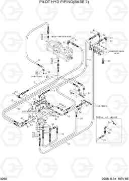 3260 PILOT HYD PIPING(BASE 3) R300LC-7, Hyundai