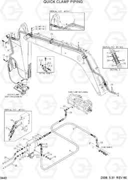 3440 QUICK CLAMP PIPING R300LC-7, Hyundai