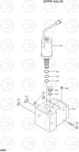 4040 EPPR VALVE R300LC-7, Hyundai