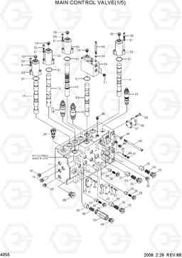 4055 MAIN CONTROL VALVE(1/5) R300LC-7, Hyundai