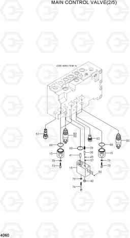 4060 MAIN CONTROL VALVE(2/5) R300LC-7, Hyundai