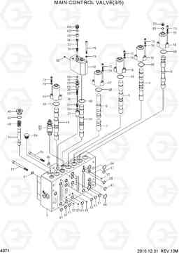 4071 MAIN CONTROL VALVE(3/5) R300LC-7, Hyundai