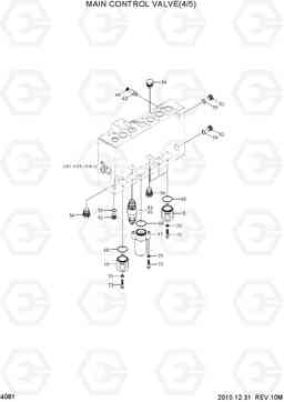 4081 MAIN CONTROL VALVE(4/5) R300LC-7, Hyundai
