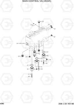 4085 MAIN CONTROL VALVE(4/5) R300LC-7, Hyundai