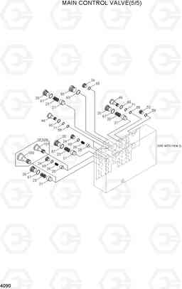 4090 MAIN CONTROL VALVE(5/5) R300LC-7, Hyundai