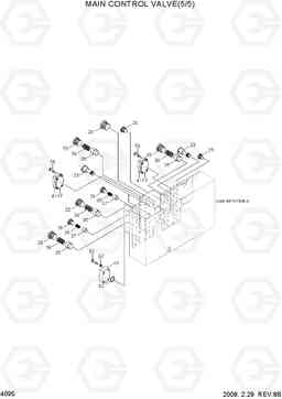 4095 MAIN CONTROL VALVE(5/5) R300LC-7, Hyundai