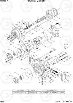 4120 TRAVEL MOTOR R300LC-7, Hyundai