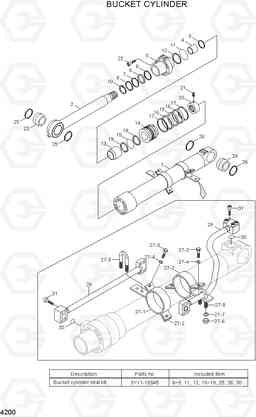 4200 BUCKET CYLINDER R300LC-7, Hyundai