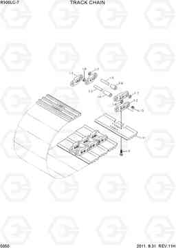 5050 TRACK CHAIN R300LC-7, Hyundai