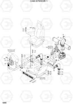 6080 CAB INTERIOR 1 R300LC-7, Hyundai