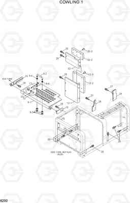 6200 COWLING 1 R300LC-7, Hyundai