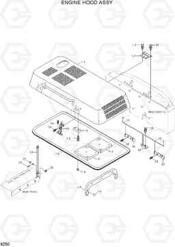 6250 ENGINE HOOD ASSY R300LC-7, Hyundai