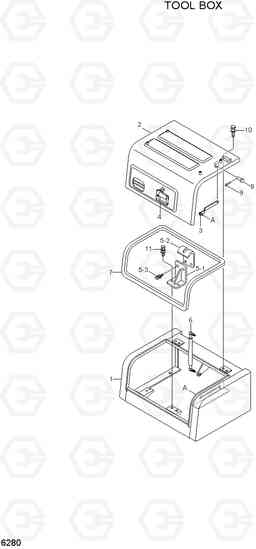 6280 TOOL BOX R300LC-7, Hyundai