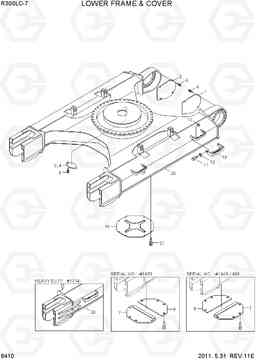 6410 LOWER FRAME & COVER R300LC-7, Hyundai