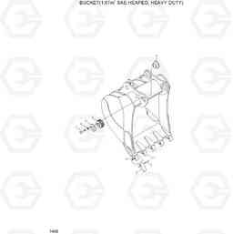 7400 BUCKET(1.07M3 SAE HEAPED, HEAVY DUTY) R300LC-7, Hyundai