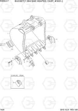 7420 BUCKET(1.38M3 SAE HEAPED, CAST, #1631-) R300LC-7, Hyundai