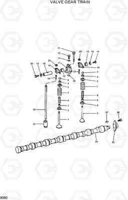 9060 VALVE GEAR TRAIN R300LC-7, Hyundai