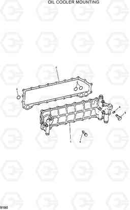 9190 OIL COOLER MOUNTING R300LC-7, Hyundai