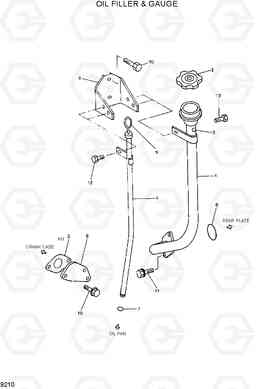 9210 OIL FILLER & GAUGE R300LC-7, Hyundai