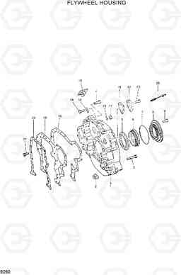 9260 FLYWHEEL HOUSING R300LC-7, Hyundai