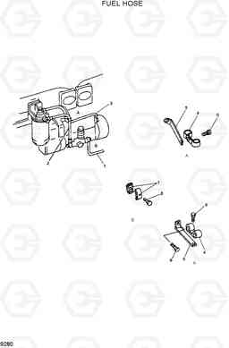 9280 FUEL HOSE R300LC-7, Hyundai