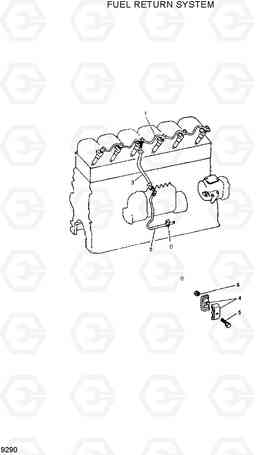 9290 FUEL RETURN SYSTEM R300LC-7, Hyundai