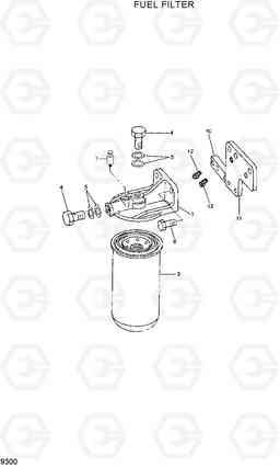 9300 FUEL FILTER R300LC-7, Hyundai