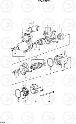 9350 STARTER R300LC-7, Hyundai