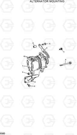 9360 ALTERNATOR MOUNTING R300LC-7, Hyundai