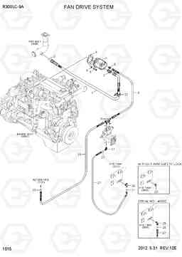 1015 FAN DRIVE SYSTEM R300LC-9A, Hyundai