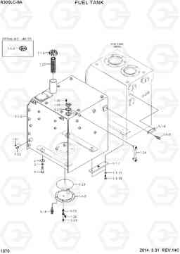 1070 FUEL TANK R300LC-9A, Hyundai