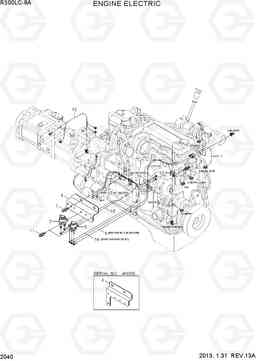 2040 ENGINE ELECTRIC R300LC-9A, Hyundai