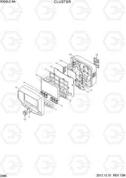 2085 CLUSTER R300LC-9A, Hyundai