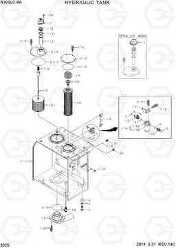 3020 HYDRAULIC TANK R300LC-9A, Hyundai