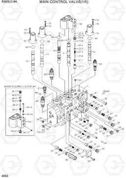 4050 MAIN CONTROL VALVE(1/5, -#0098) R300LC-9A, Hyundai